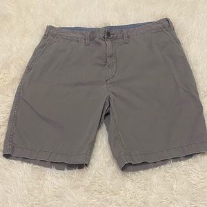 Polo Ralph Lauren Stone Gray Relaxed Fit Flat Front Men’s Cotton Chino Shorts 40
